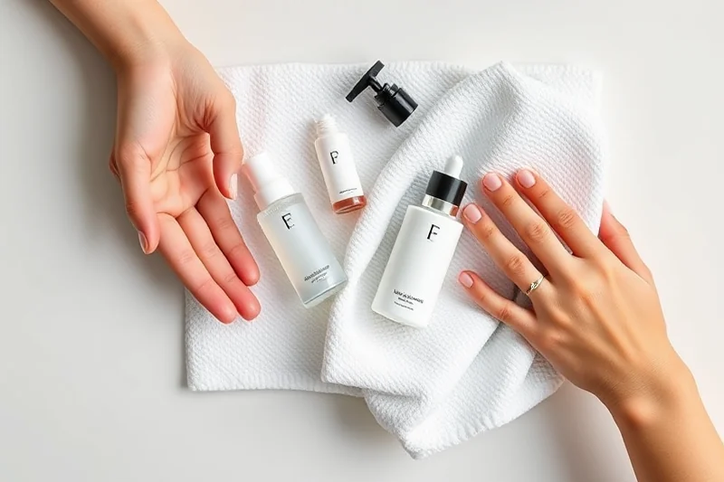 modern dry skin care routine products — Modern Dry Skin Care Routine Products (the finished result)