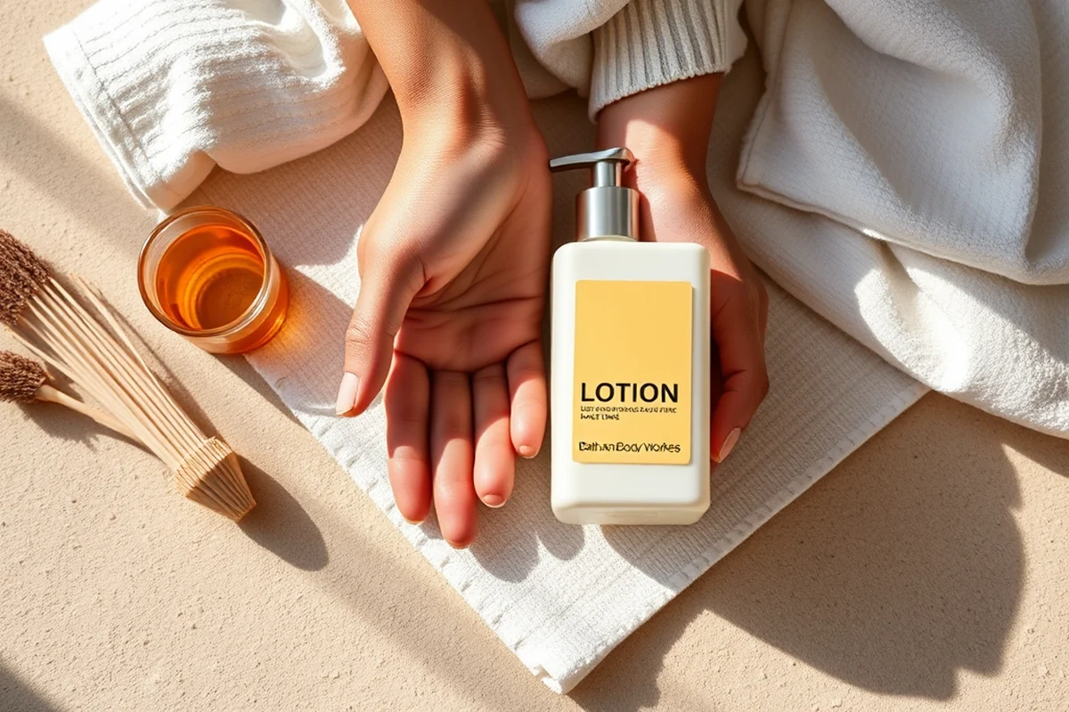 bath and body works lotion — Bath And Body Works Lotion (the finished result)